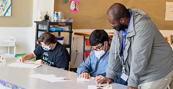 interns from North Florida School for Special Education working