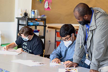 North Florida School for Special Education interns working