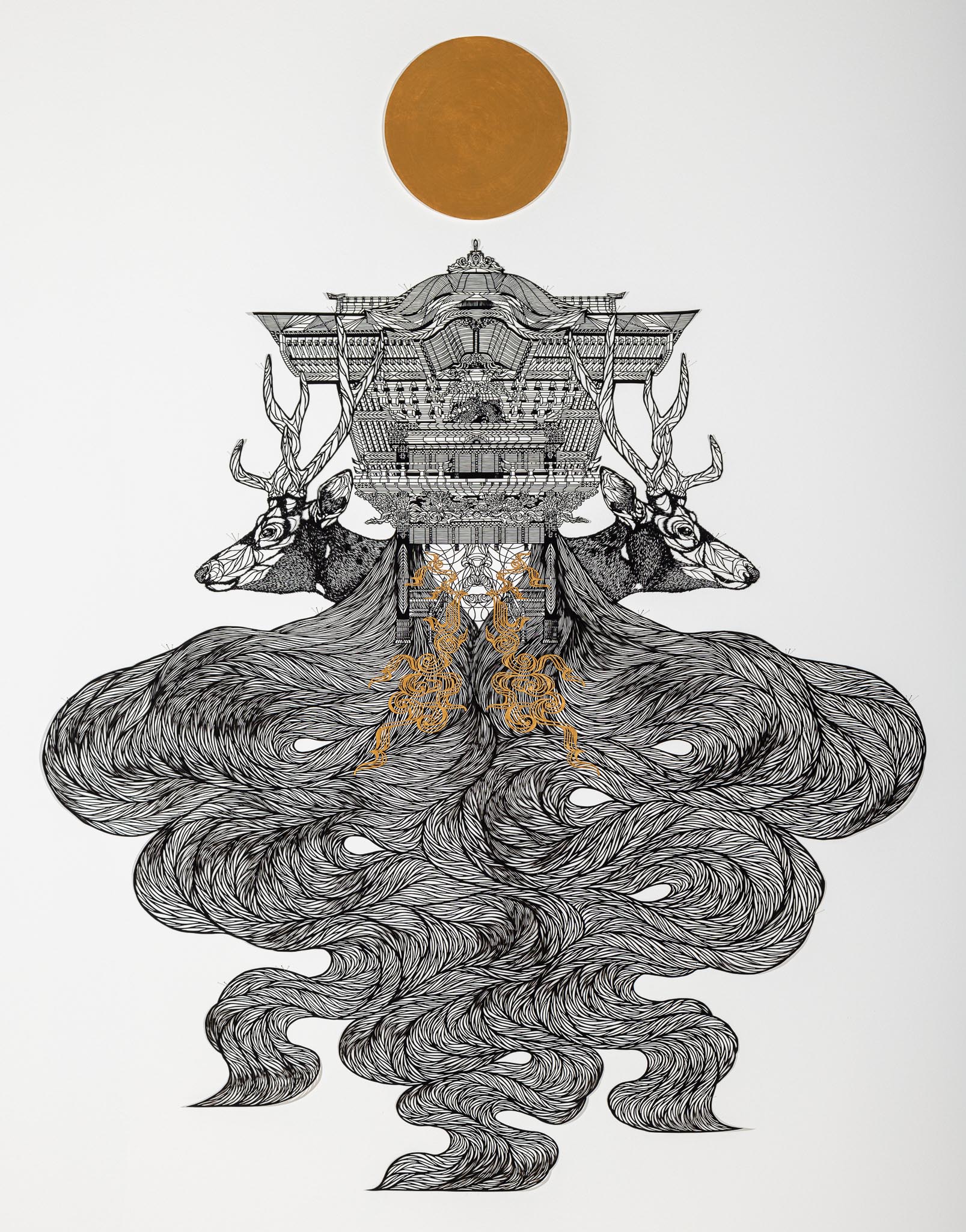 Suwa Taisha artwork by Hiromi Moneyhun