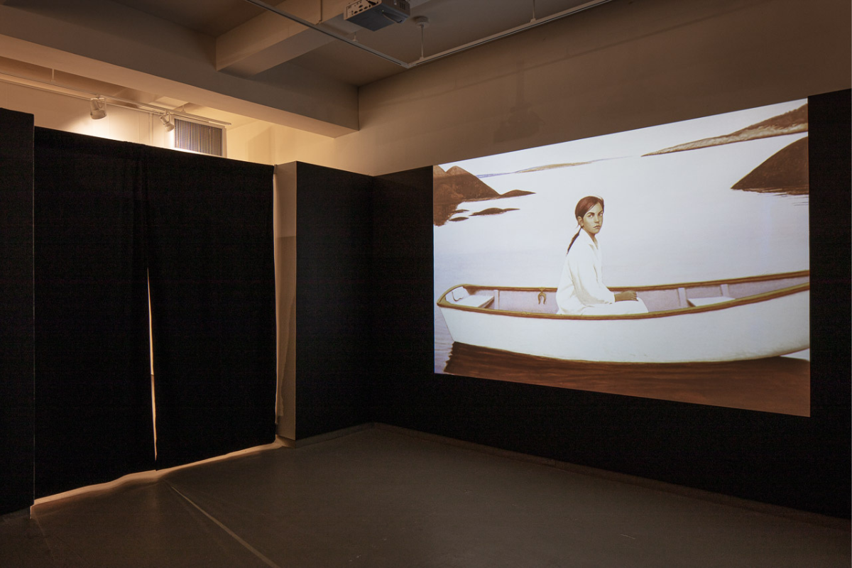 installation image of the exhibition Bo Bartlett: Earthly Matters