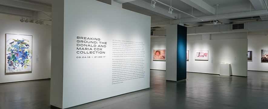 entrance of the Breaking Ground exhibition