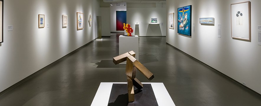 installation view of the Breaking Ground exhibit