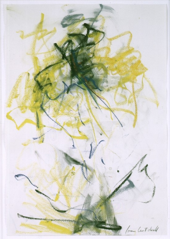 Joan Mitchell, Untitled, 1985. Pastel and watercolor on paper. 