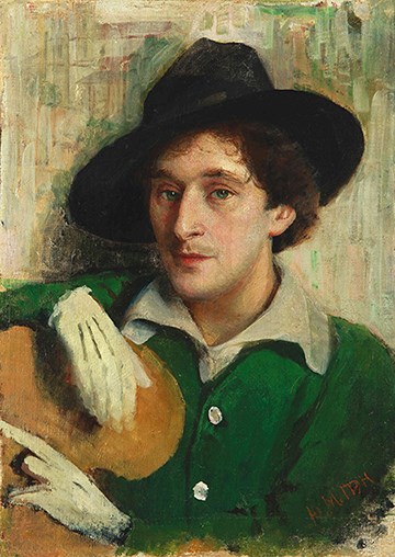 Portrait of Marc Chagall by Yehuda Pen