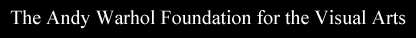 The Andy Warhol Foundation for the Visual Arts
